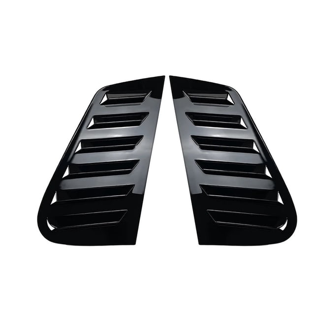 2Pcs Car Rear Side Window Louver Vent Cover Trim Decoration For VW Polo 9N 2001-2009