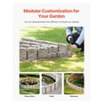 thumbnail image 2 of Faux Stone Landscape Edging - 47.2" Lawn Border, Flexible Garden Edging with Spikes - Realistic Brick Look for Driveways, Walkways, Flower Beds - Beige, 2 of 9
