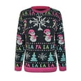 thumbnail image 6 of Rovga Casual Christmas Snowman Pullover Knitwear Fall Winter Cartoon Christmas Knitted Sweater Women Warm Streetwear, 6 of 7