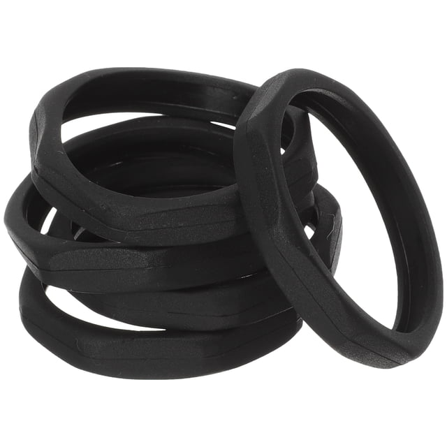 KAKOWELY microphone accessories 5pcs Microphone Protective Rings Plastic Non-slip Microphone Protectors Mic Anti-roll Rings1.97"X1.97"X0.31"