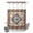 floralXM7354, variant on No Hook Shower Curtain with Built-in Rings - Boho Vintage Washable Waterproof Fabric Bathroom Curtains for Hotel,Rentals, Stall 36 X 72 Inch , Ethnic Tribal Floral Pattern Green Beige