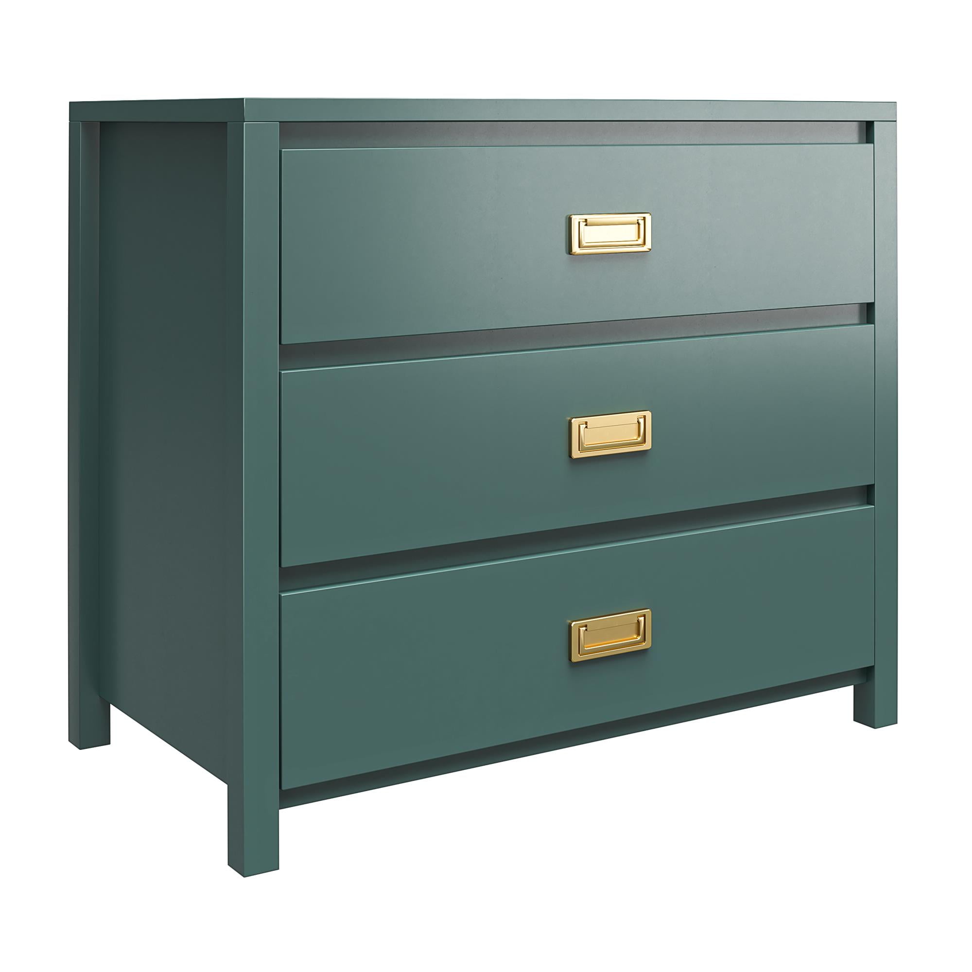 Max & Finn Haven 3-Drawer Kids' Dresser, Hunter Green