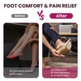 thumbnail image 4 of Welnove Ball of Foot Cushion Metatarsal Pads - Non Slip Gel Heel Pads - Heel Cushions to Prevent Toe Sliding, All Day Comfort Shoe Insert Pads for High Heels, Sandals, Wedding, Party (2 Pairs Clear), 4 of 7
