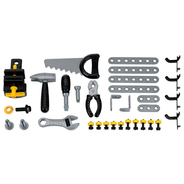 Theo Klein Cat® Toy Tool Shop, Foldable Workbench with Accessories