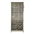 thumbnail image 3 of Home Source Elegant Grey Wash Bar Cabinet, 3 of 5