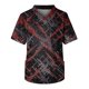 thumbnail image 1 of Plus Size Halloween Printed Scrub Working Uniform Tops For Men's Cross V-Neck Short Sleeve Fun T-Shirts Workwear Tee With PocketsS, 1 of 3