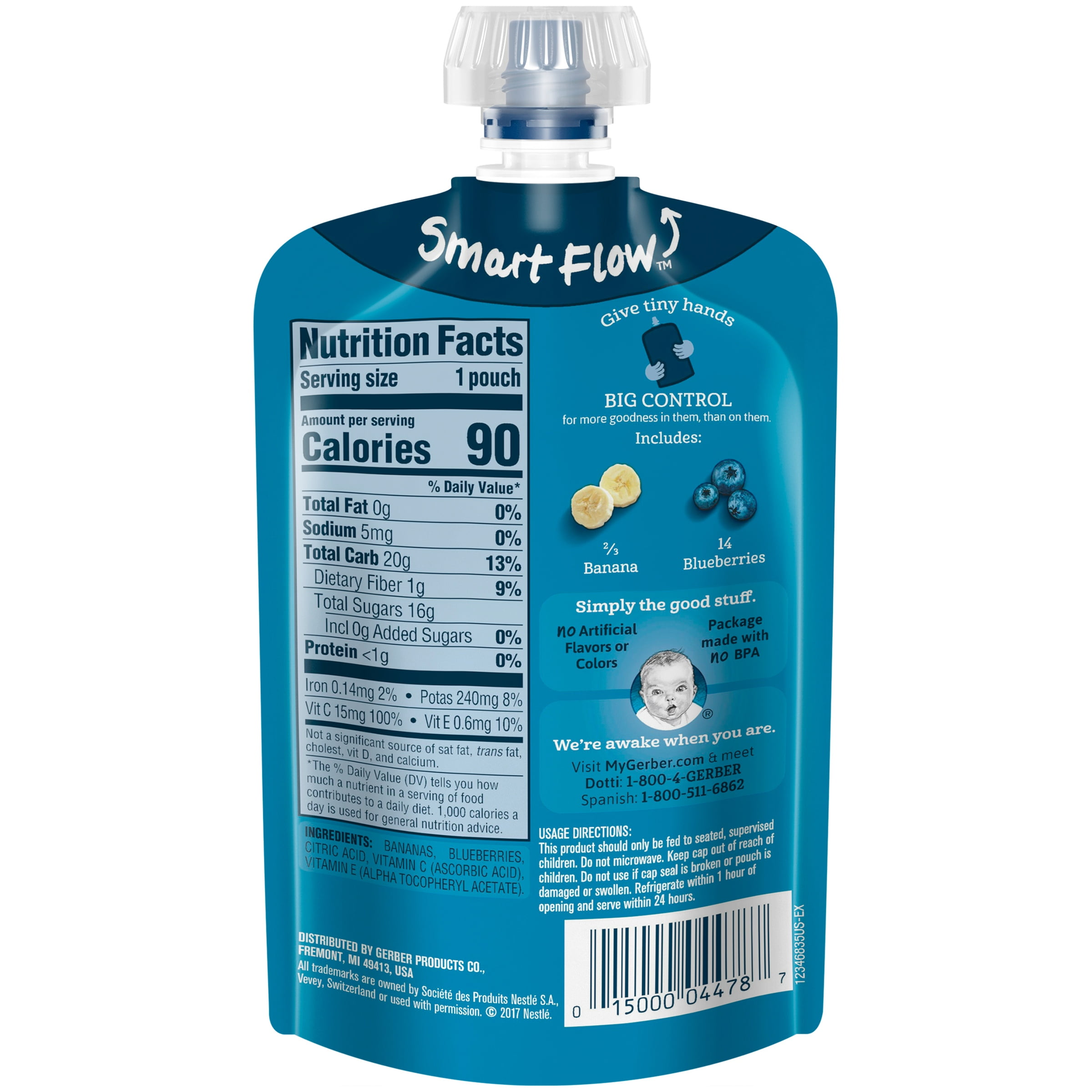 gerber blueberry banana pouch