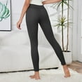 thumbnail image 5 of Thermal Fleece Lined Leggings for Women Warm Thick High Waisted Tummy Control Workout Soft Yoga Pants for Cold Winter Dark Gray XXL, 5 of 5