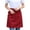 Wine Red, variant on AYYUFE 3PCS Unisex Waterproof Half Apron with 2 Pockets Waitress Chef Waist Apron Resistant Restaurant Cafe Lace-up Short Apron Coffee