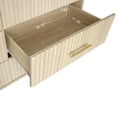 thumbnail image 4 of Fluted 6 Drawers Dresser, Wide Modern Chest of Drawers, 6 Drawer Double Dresser, 4 of 10