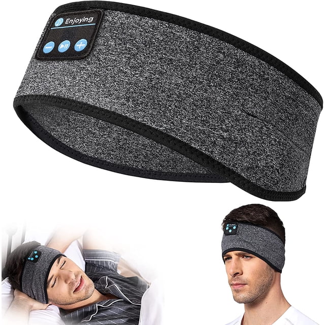Perytong Auriculares para Dormir, Auriculares Deportivos Bluetooth con Diadema con Altavoces estéreo HD Ultrafinos, Perfectos para Dormir, Hacer Ejercicio, Trotar, Yoga, insomnio, Viajes en avión, med