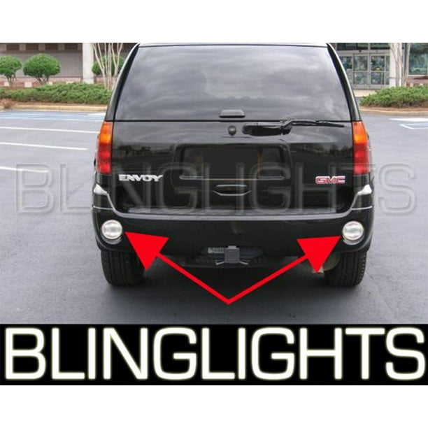 20022009 GMC Envoy Rear Blue LED Bumper Lamps Backup Reverse Lights