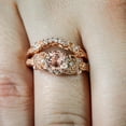 thumbnail image 2 of VBARHMQRT Pearl Rings for Women Silver Fashion Rose Gold Diamond Ring Set for Women Engagement Ring Jewelry Gifts Opal Ring Blue Zircon Ring Gold, 2 of 7
