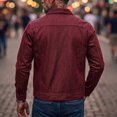 thumbnail image 5 of Miqool Denim Jacket for Men Button Down Long Sleeve Trucker Jean Jacket Casual Workwear Coat with Pockets, 5 of 7