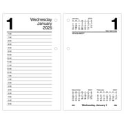 AT-A-GLANCE 2025 Daily Loose-Leaf Desk Calendar Refill Standard 3 12 x 6 - Desk