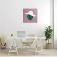 thumbnail image 2 of Stupell Industries Tropical Look Fashion Monstera Leaf Floppy Hat Abstract Painting Gallery Wrapped Canvas Print Wall Art, 24 x 24, 2 of 6