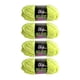 thumbnail image 3 of 4x Hilo de chenilla que brilla en la oscuridad Hilo luminoso de 4 mm para manualidades creativas de bricolaje Verde fluorescente, 3 of 9