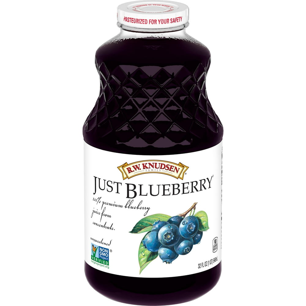 R.W. Knudsen Family Just Blueberry Juice, 32Fluid Ounce