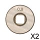 thumbnail image 1 of Paquete de 2-6 rodillos es de alimentación de alambre duraderos para accesorios de equipos soldadores 030 035 2 piezas, 1 of 8