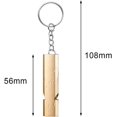 thumbnail image 3 of 4 Pcs Survival Whistle, Double Tubes Aluminum Emergency Whistle, Emergency Signaling Whistles for Camping Lifeguard Exploration, 3 of 5