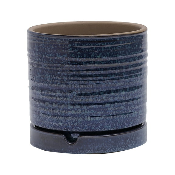 Better Homes & Gardens Pottery 8" Toramina Ceramic Planter,Teal