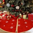 thumbnail image 6 of Cheapark Round Christmas Tree Skirt - "Merry Xmas" Decor Rug - Living Room & Bedroom Carpet Mat For Christmas Tree Styling, 6 of 6