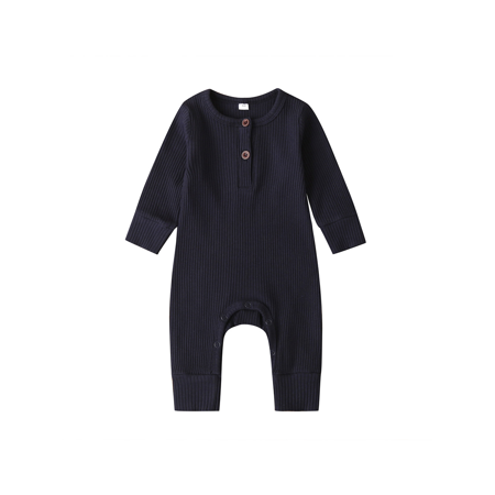 

Merqwadd Newborn Baby Boy Girl Knitted Romper Jumpsuit Solid Long Sleeve Legging Bodysuit Playsuit Clothes