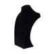 thumbnail image 5 of Expositor de collares que muestra un maniquí decorativo de terciopelo para exhibir collares. Negro 30 cm de altura., 5 of 9