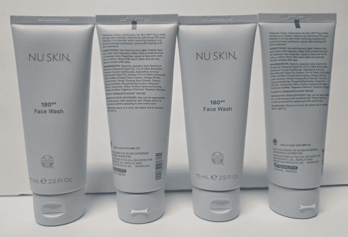 Nu Skin Nuskin 180 Face Wash Cleanser Sealed 2.5fl oz 75ml (4 Tubes)