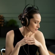 Meze Audio 109 Pro Casual Listening Lightweight Over-Ear Headphone with Pouch, Walnut