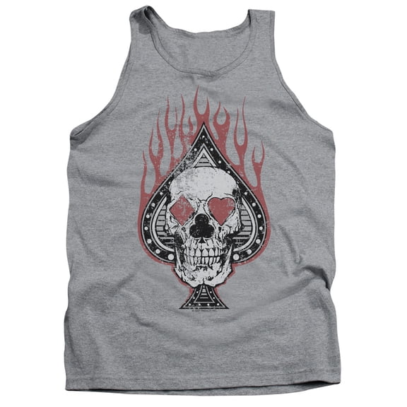 - Vintage Skull Spade - Tank Top - X-Large