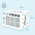 thumbnail image 3 of Keystone New 12,000 BTU 550 Sq Ft Window Air Conditioner with 11,000 BTU Supplemental Heat, White, 3 of 17