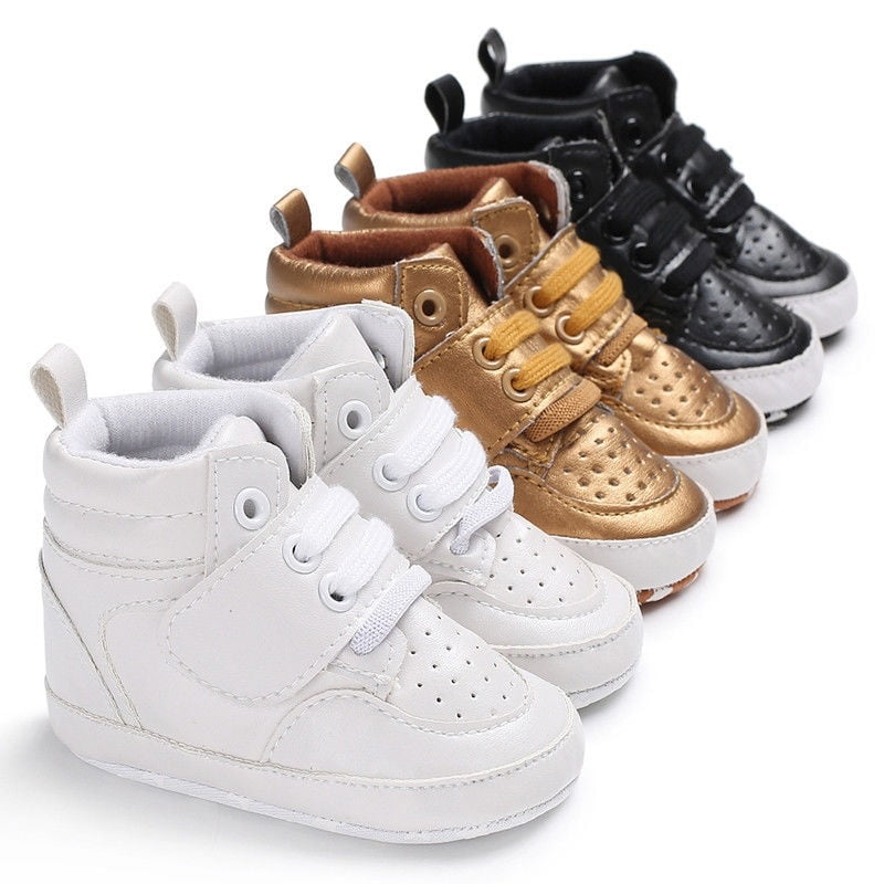 Newborn Baby Boys Girls Shoes Crib Soft Sole Anti-slip Sneakers Shoes Lovely 