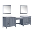 thumbnail image 2 of Coraline 102 in W Dark Grey Double Bath Vanity, Carrara Marble Top, and 34 in Mirrors, 2 of 5