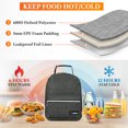 thumbnail image 3 of OPUX Insulated Lunch Box for Kids and Adults, Soft Lunch Bag, Charcoal, 3 of 7