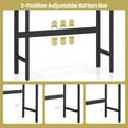 thumbnail image 4 of Giantex Over The Toilet Storage Cabinet, Freestanding Above Toilet Rack w/Adjustable Shelf & Bottom Bar, White, 4 of 9