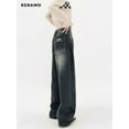 thumbnail image 4 of Ropa de calle Harajuku, moda Retro, pantalones vaqueros de cintura alta para mujer, pantalones vaqueros holgados rectos de pierna ancha Y2K, pantalones holgados, 4 of 5