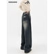 thumbnail image 4 of Ropa de calle Harajuku, moda Retro, pantalones vaqueros de cintura alta para mujer, pantalones vaqueros holgados rectos de pierna ancha Y2K, pantalones holgados, 4 of 5
