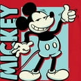 thumbnail image 2 of Mickey & Friends - Mickey Light Blue Vintage - Men's Long Sleeve T-Shirt, 2 of 4