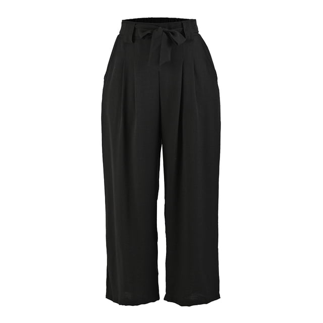 Pantalón George para Dama, Culotte con Cinturón Negro Puntos Blancos Talla M