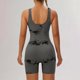 thumbnail image 3 of Trajes de Mujer Casual, Verano Impreso Cremallera Correa de Camisola Traje Corto Hecho de 90% Poliéster 10% Spandex, Trajes Cortos para Mujeres, 3 of 6
