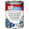 (2 pack) (2 Pack) Duncan Hines Comstock Simply Blueberry Pie Filling & Topping, 21 oz