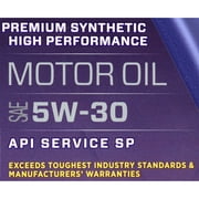 (2 pack) Royal Purple High Performance Motor Oil 5W-30, Premium Synthetic Motor Oil, 5 Quarts