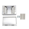 thumbnail image 2 of Recessed Floor Electrical Outlet Kit, Versatile Recessed Floor Socket Stainless Steel PC 4 Receptacles  for Living Room, 2 of 7