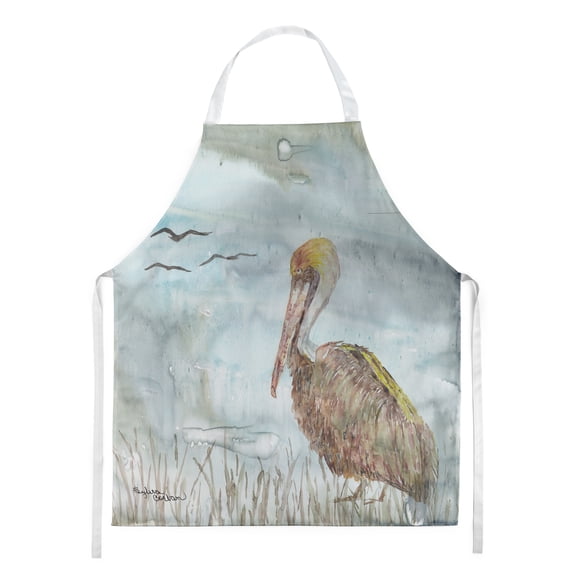 Brown Pelican Watercolor Apron