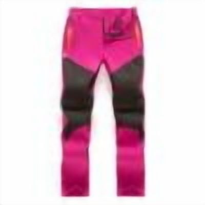 CQONEPT Snow Ski Pants for Teen Girls Convertible Padded Pants Windproof Windbreaker Insulated Pants with Zip Pockets Hot Pink 8 Years