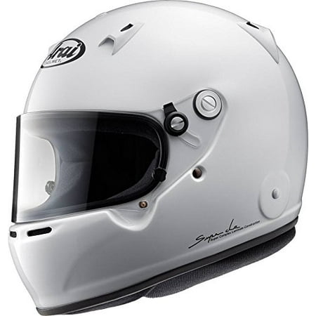 Medium Arai Helmets - Arai Mens Full-Face-Helmet-Style GP-5W M6 SAH-2015 Helmet (White, Medium)