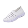 thumbnail image 2 of HTHLVMD Slip-On Comfort Shoes, Breathable Casual Shoes, Womens Slip On Walking Shoes Comfort Lightweight Breathable Non-Slip Mesh Casual Tennis Shoes Sneakers for Gym Travel Work, White 7, 2 of 5