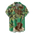 thumbnail image 3 of Camisas gráficas con estampado completo de flores tropicales para hombre, camisas casuales con botones para vacaciones, camisas hawaianas para la playa, blusas sueltas de manga corta para hombre, 3 of 5