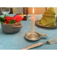 thumbnail image 6 of Vibhsa Taper Candlestick Holder Dish (Silver Rustic, Aluminum), 6 of 9